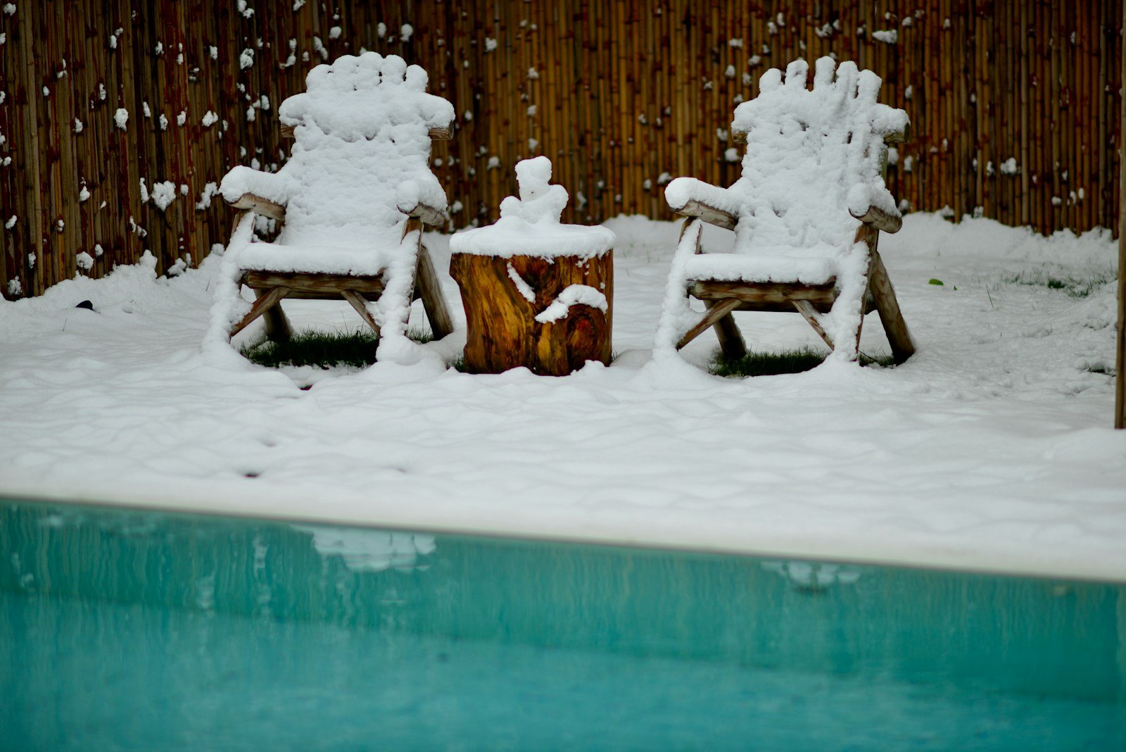 Piscine en hivernage actif